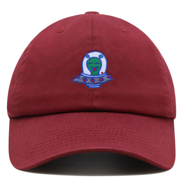 Flying Saucer Premium Dad Hat Embroidered Baseball Cap UFO