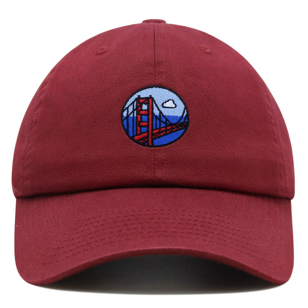 San Francisco Bridge Premium Dad Hat Embroidered Baseball Cap Travel Logo