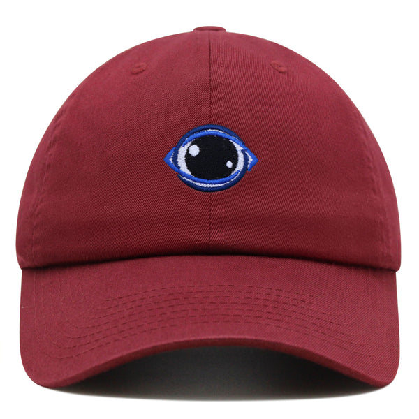 Eyeball Premium Dad Hat Embroidered Baseball Cap Vision Logo