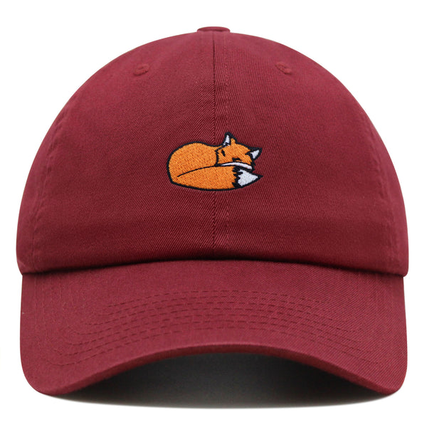 Fox Premium Dad Hat Embroidered Baseball Cap Sleepy Animal