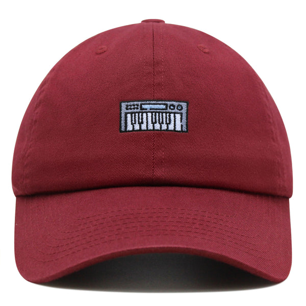 Synthesizer Keyboard Premium Dad Hat Embroidered Baseball Cap Music Instrument