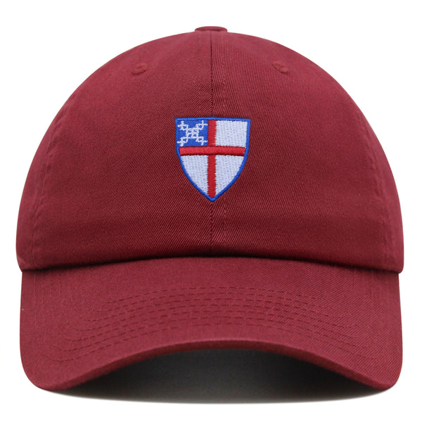 Episcopal Shield Premium Dad Hat Embroidered Cotton Baseball Cap Episcopal Church