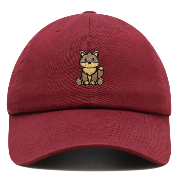 Dingo Premium Dad Hat Embroidered Cotton Baseball Cap Cute Animal