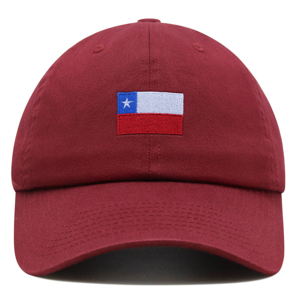 Chile Flag Premium Dad Hat Embroidered Cotton Baseball Cap Country Flag Series