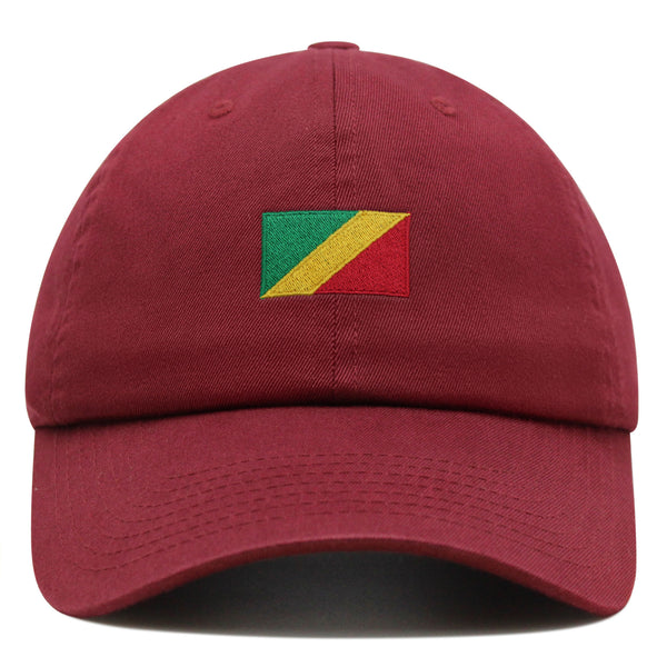 Congo Flag Premium Dad Hat Embroidered Cotton Baseball Cap Country Flag Series