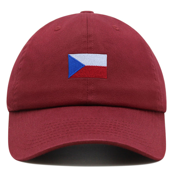 Czech Republic Flag Premium Dad Hat Embroidered Cotton Baseball Cap Country Flag Series