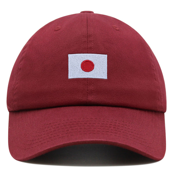 Japan Flag Premium Dad Hat Embroidered Cotton Baseball Cap Country Flag Series