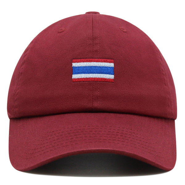 Thailand Flag Premium Dad Hat Embroidered Cotton Baseball Cap Country Flag Series