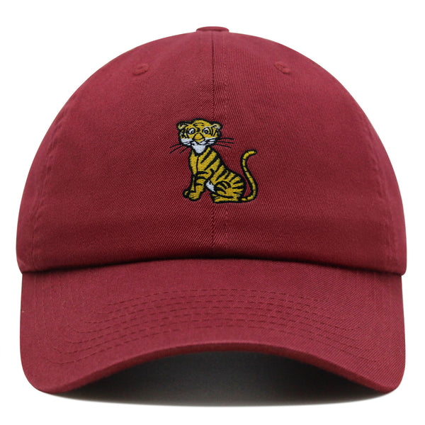 Cartoon Tiger Premium Dad Hat Embroidered Cotton Baseball Cap