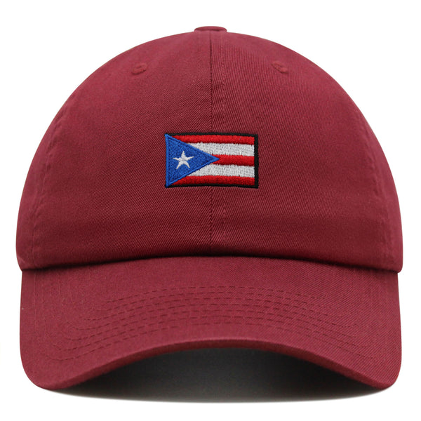 Flag of Puerto Rico Premium Dad Hat Embroidered Cotton Baseball Cap PR