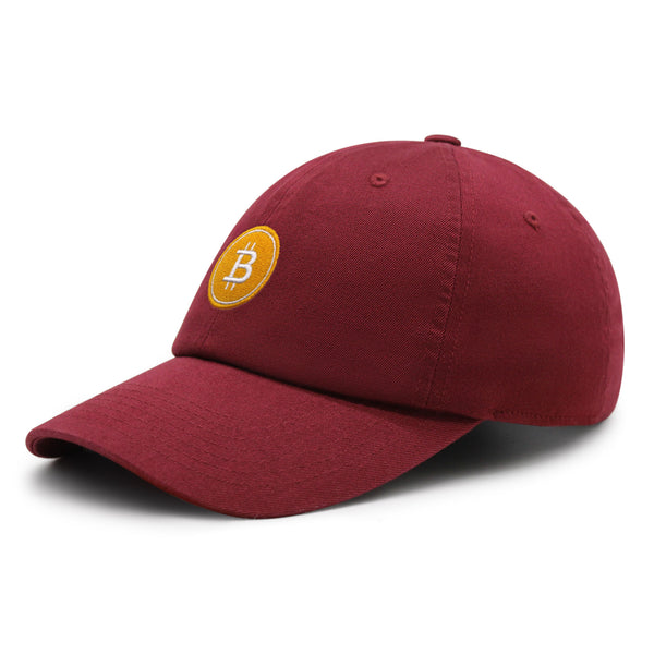 Bitcoin Premium Dad Hat Embroidered Baseball Cap Cryptocurrency Investing