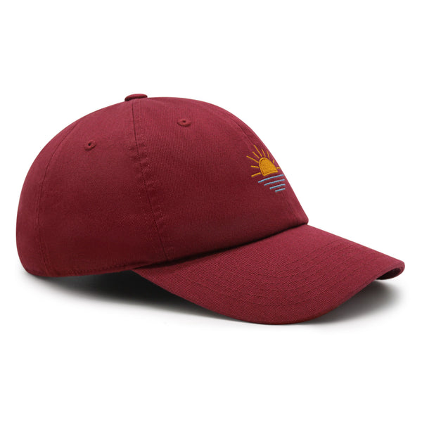 Sun Premium Dad Hat Embroidered Baseball Cap Sunset Sunrise