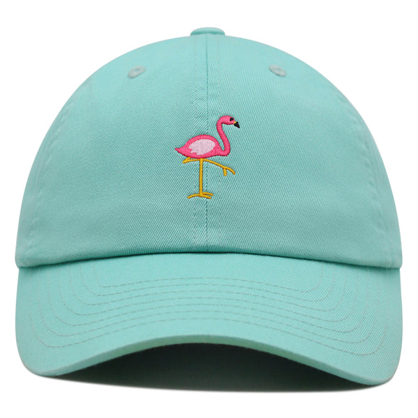 Flamingo Premium Dad Hat Embroidered Baseball Cap Bird Pink