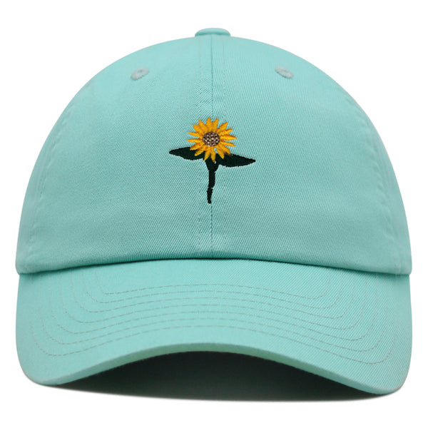 Sun Flower Premium Dad Hat Embroidered Baseball Cap Floral