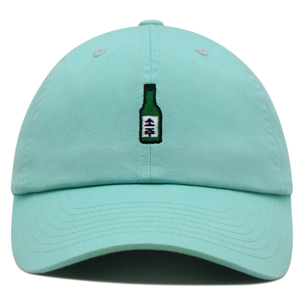 Soju Premium Dad Hat Embroidered Baseball Cap Korean Korea Spirit