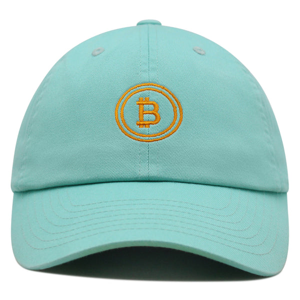 Bitcoin Premium Dad Hat Embroidered Baseball Cap Cryptocurrency