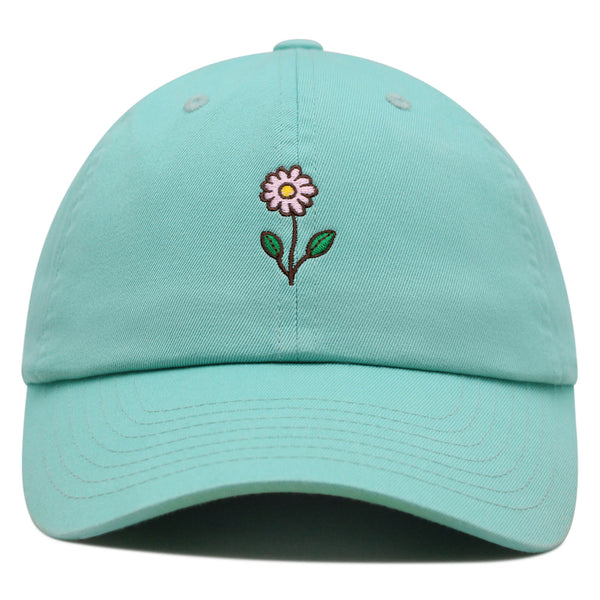 Flower Premium Dad Hat Embroidered Baseball Cap Flower Pink