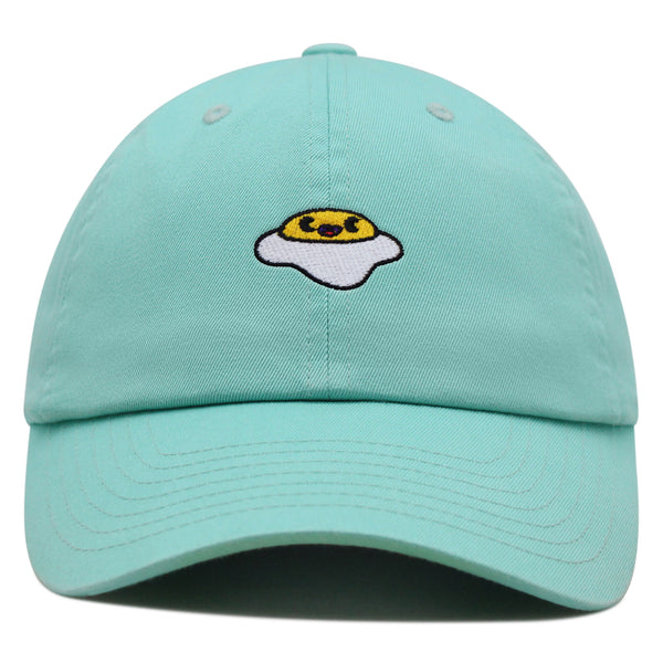 Smiling Egg Premium Dad Hat Embroidered Baseball Cap Sunny Side Up