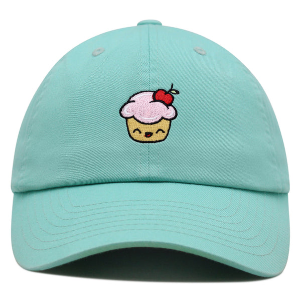 Happy Cupcake Premium Dad Hat Embroidered Baseball Cap Muffin Sweet