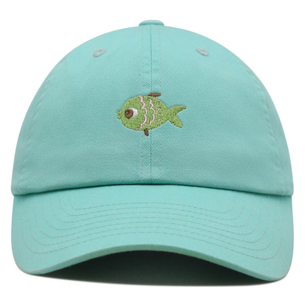 Fish Premium Dad Hat Embroidered Baseball Cap Aquarium