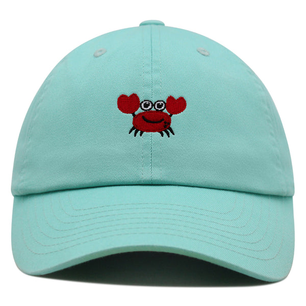 Funny Crab Premium Dad Hat Embroidered Baseball Cap Ocean Sea Fishing