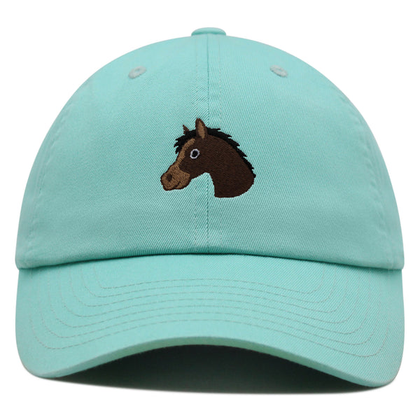 Horse Head Premium Dad Hat Embroidered Baseball Cap Cowboy Zoo