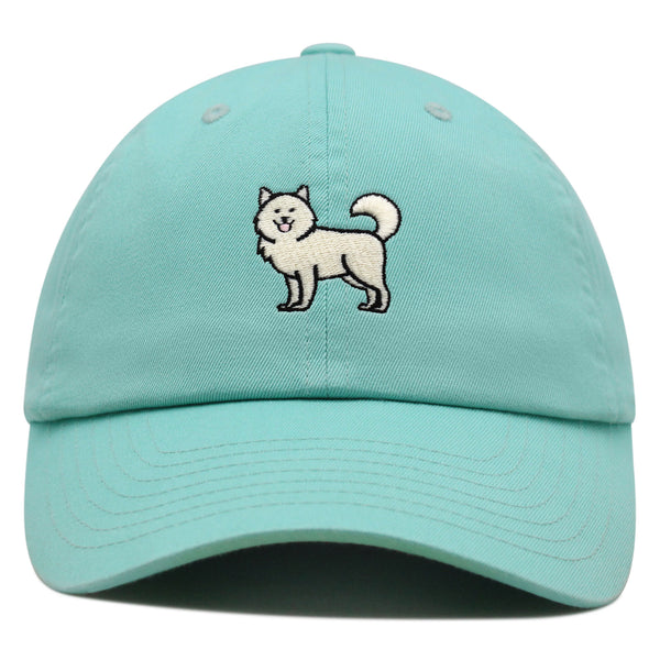 Samoyed Premium Dad Hat Embroidered Baseball Cap Dog Puppy