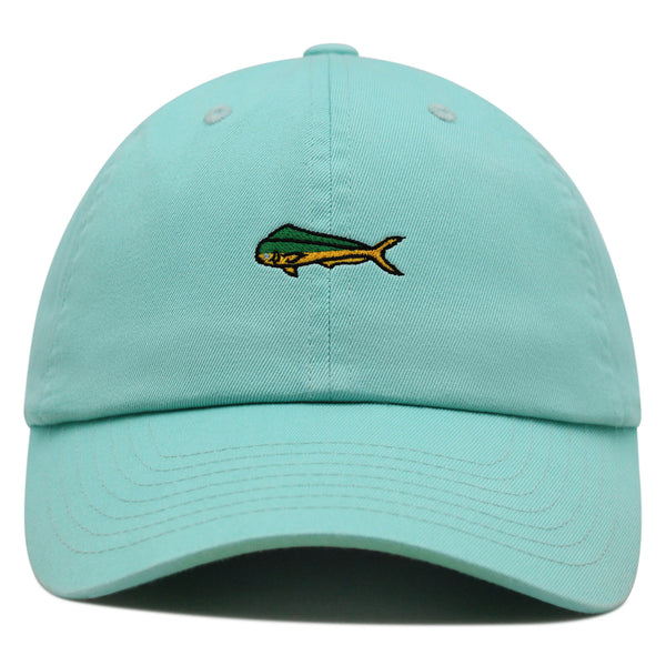 Mahi-Mahi Fish Premium Dad Hat Embroidered Baseball Cap Fishing Ocean