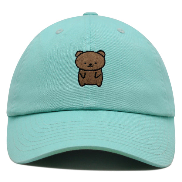 Bear Premium Dad Hat Embroidered Baseball Cap Teddy Bear Brown