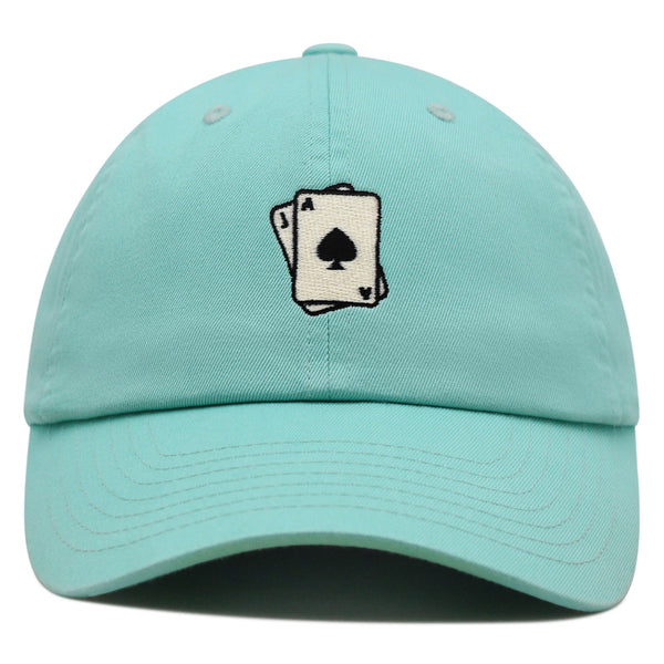 Blackjack Premium Dad Hat Embroidered Baseball Cap Card Casino Las Vegas