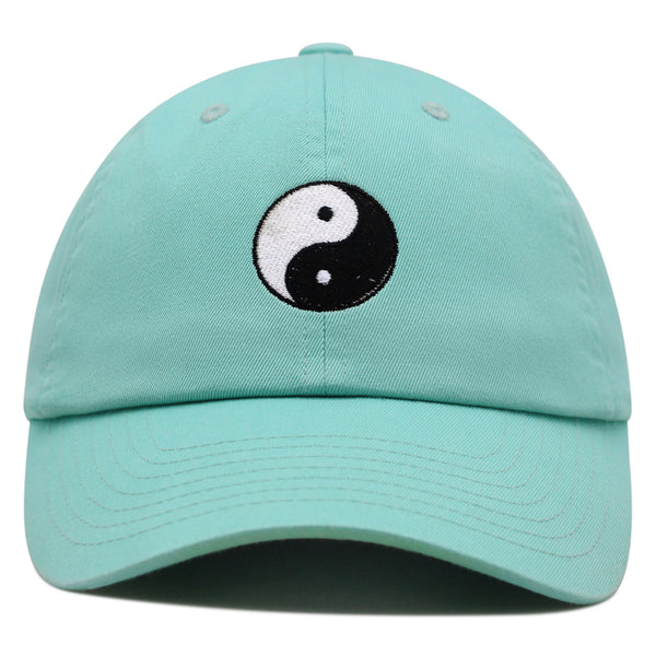 Ying Yang Premium Dad Hat Embroidered Baseball Cap Asian Meditation