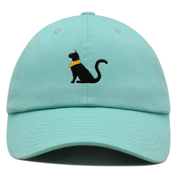 Black Egyptian Cat Premium Dad Hat Embroidered Baseball Cap Kitty