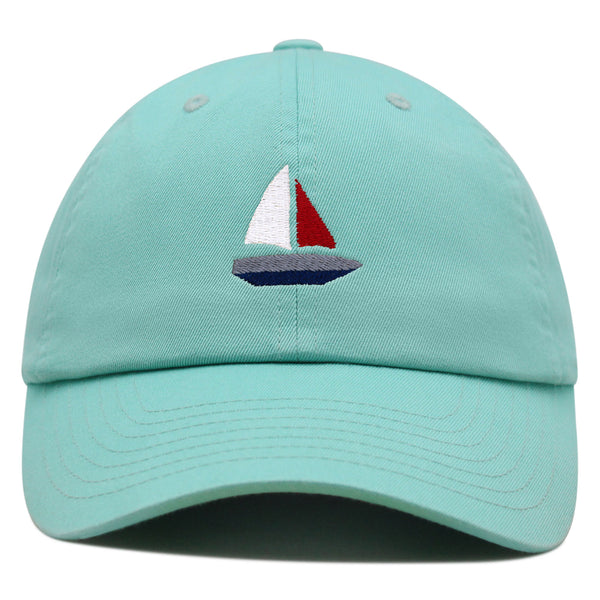 Cute Boat Premium Dad Hat Embroidered Baseball Cap Sailor Ocean