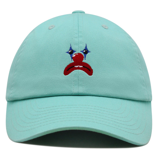 Clown Face Premium Dad Hat Embroidered Baseball Cap Circus Sad