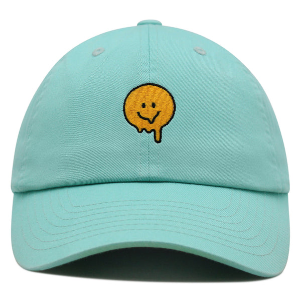 Melted Smile Premium Dad Hat Embroidered Baseball Cap Sad Face