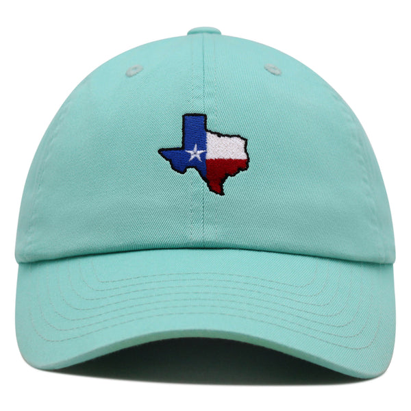 Texas Premium Dad Hat Embroidered Baseball Cap Map Flag