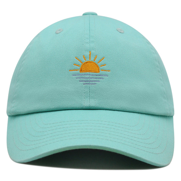 Sun Premium Dad Hat Embroidered Baseball Cap Sunset Sunrise