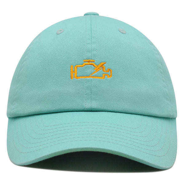 Check Engine Light Premium Dad Hat Embroidered Baseball Cap Car Racer