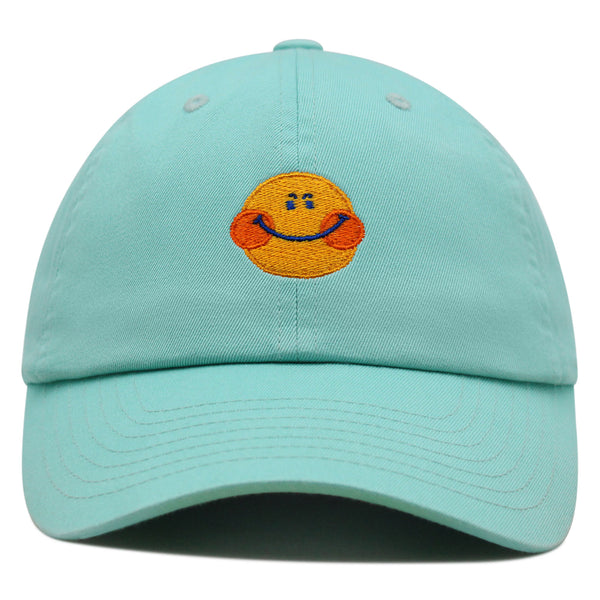 Smile Premium Dad Hat Embroidered Baseball Cap Emoji Smiling Face