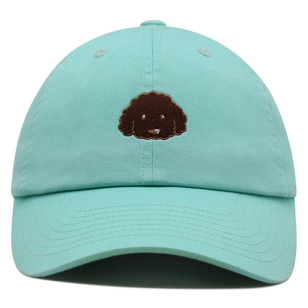 Brown Poodle Premium Dad Hat Embroidered Baseball Cap Dog Puppy