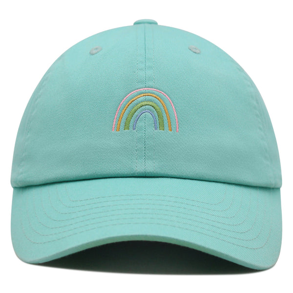 Rainbow Premium Dad Hat Embroidered Baseball Cap Pastel Cute