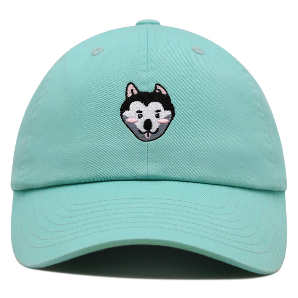 Husky Premium Dad Hat Embroidered Baseball Cap Dog Puppy