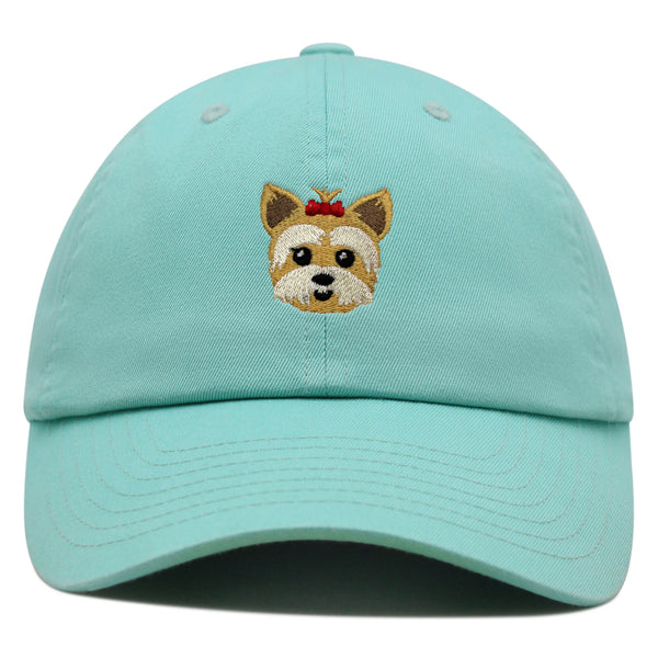 Yorkshire Terrier Premium Dad Hat Embroidered Baseball Cap Puppy Yorkie