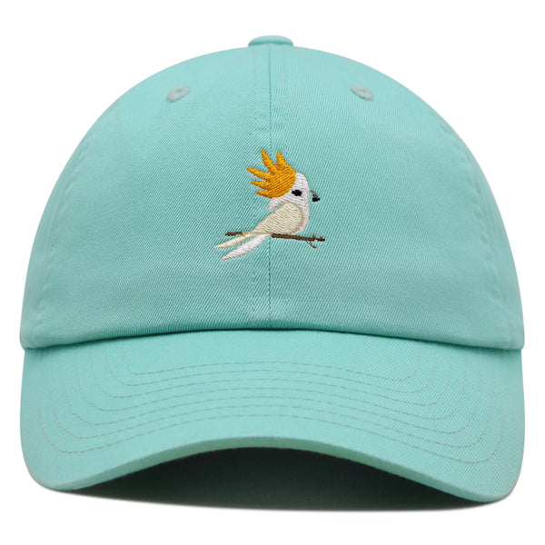 Cockatoo Premium Dad Hat Embroidered Baseball Cap Parrot Bird