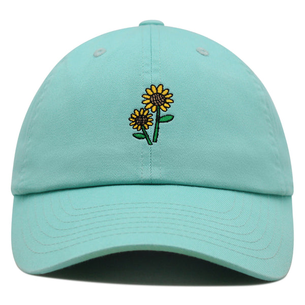 Sunflowers Premium Dad Hat Embroidered Baseball Cap Flower Floral