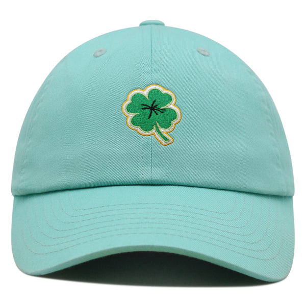 Clover Premium Dad Hat Embroidered Baseball Cap Lucky Plant