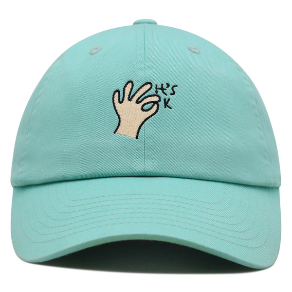 Hand Sign Premium Dad Hat Embroidered Baseball Cap OK