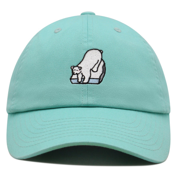 Polar Bear Premium Dad Hat Embroidered Baseball Cap Coke Soda