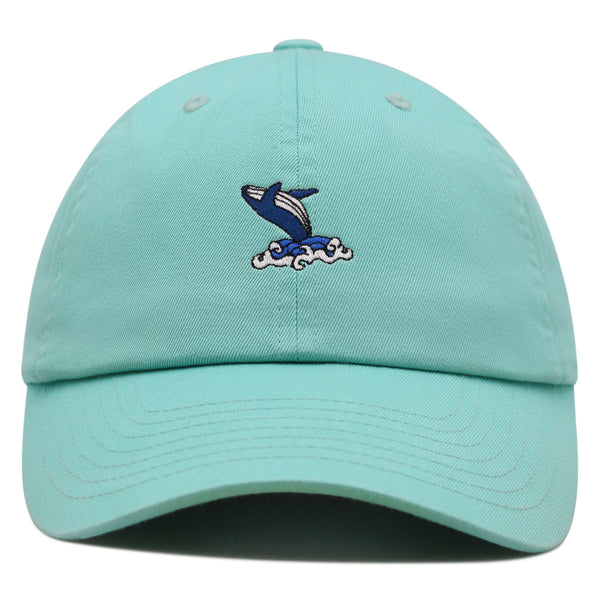 Whale Premium Dad Hat Embroidered Baseball Cap Ocean Fish