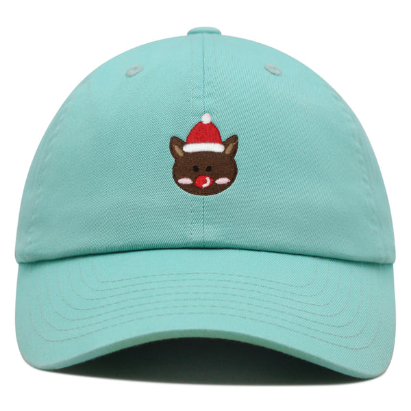 Reindeer Premium Dad Hat Embroidered Baseball Cap Christmas Gift